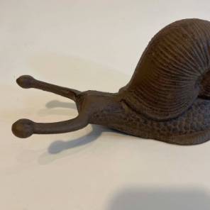 A French Cast Iron Snail Boot Pull